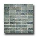 Casa Dolce Casa Flagstone Mosaic 1 X 2 Green Tile & Stone