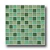 Caea Italiia Crystao-c Trasparenze Frost Mosaic Verdant iTle & Stone