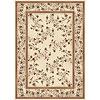 Central Oriental Meandering Garden 4 X 6 Meandering Garden Ivory Area Rugs