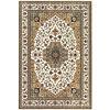 Central Precious Rosette 10 X 13 Rosette Ivory Area Rugs