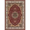 Central Oriental Rosette 4 X 6 Rosette Red Area Rugs