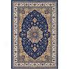 Cebtral Oriental Rosette 10 X 13 Rosette Navy Area Rugs