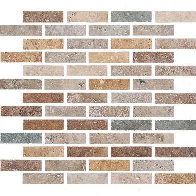 Cerdomus Kairos Mosaics 12 X 12 3x1 Mix Scuro Mosaic Tile & Stone