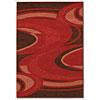 Couristan Metropolis 4 X 5 Saturn Red Area Rugs