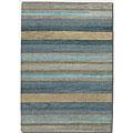 Couristan Oasis 3 X 5 Caribbean Vista Sky Blue Area Rugs