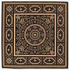 Couristan Rococo 7 Square Pantheon Ebony Area Rugs