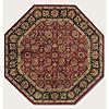 Couristan Shiraz 6 Octagon All Over Floral Persian Red Area Rugs