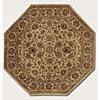 Couristan Shiraz 6 Octagon Shah Abbas Deep Ivory Area Rugs