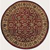 Couristan Shiraz 8 X 3 Round Floral Mashhad Persian Red Area Rugs