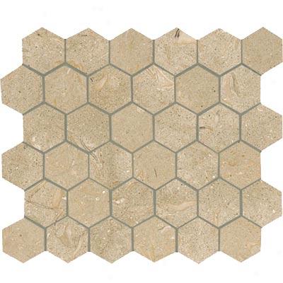 Crossville Bella Via Hexagon Seagrass Limestone Tile & Stone