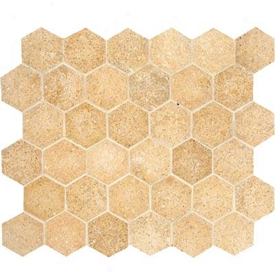 Crossville Bella Via Hexagon Seashell Limmestone Tle & Stone