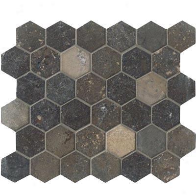 Crossville Bella Via Hexagonn Nova Blue Limestone Tile & Stone