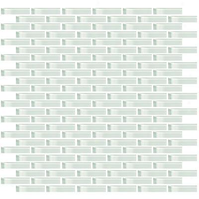 Crossville Glass Blox Mounted Liners Mosaics 1/2 X 2 Moonbeam Tile & Stone