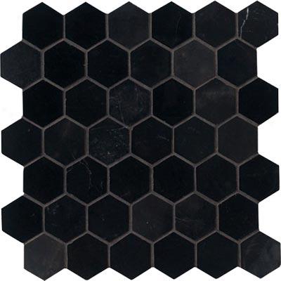 Crossville Recent Mythology Negro Oriental Hexagon Negro Oriental Tile & Stone