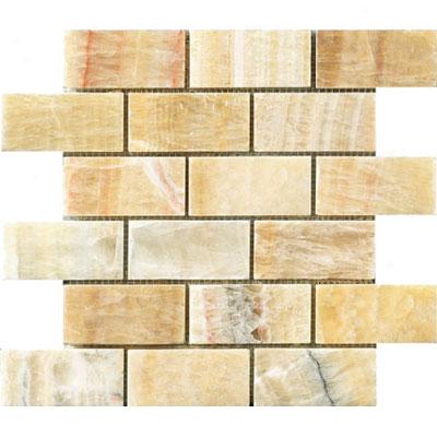 Crossville Modern Mythology Pegasus Brick Mosaic Honey Onyx Tile & Stone