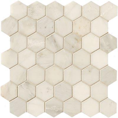 Crossville Modern Mythology Statuary White Hexagon Statuary White Tile & Stone