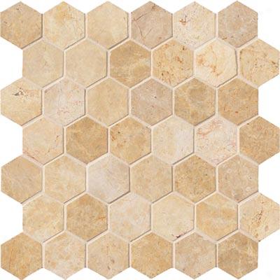 Crossville Modern Mythology Plato Yellow Hexagon Plato Golden Tile & Stone