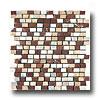 Crossville Phoenix Mixed Stone Mosaic White/gold Travertine/white Travertine Tile & Stone