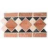 Croasville Tumbled Naturals Borders/corneds Square Trifle 6 1/2 X 12 Tile & Stone