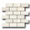 Crossville Unicorn Brick Mosaic 2 X 4 White Tile & Adamant