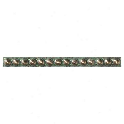 Crossville Urban Renewal - Bronze Verde Satin 6 X 6 Large Bal Liner Tile & Stone