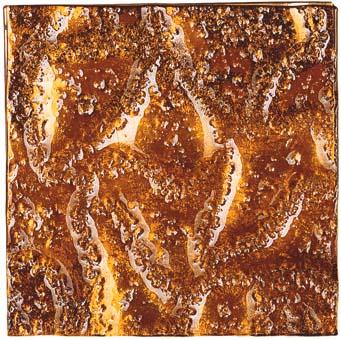 Crossville Venetian Silver Leaf/gold Leaf Amber 3 X 3 Trxtured Amber Tile & Stone