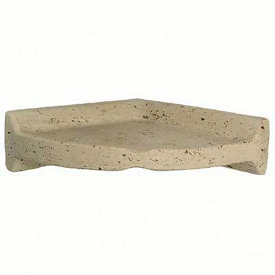 Daltile Bathroom Accessories Resin Light Travertine Large Corner Shelf Tile & Stone