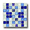 Daltile Egyptian Glass Mosaics Blends Sapphire Collage Tile & Stone