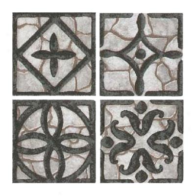 Daltile Fashion Accejts Classics Wrought Iron Insert Dots 2 X2  Beige Wrought Iron Inserts Tile & Stone