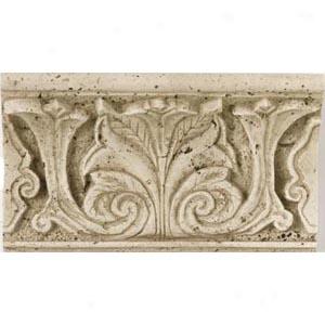 Daltile Fashion Accents Romanesque Faa99 Acanthus Shelf Rail Travertine Tile & Sotne