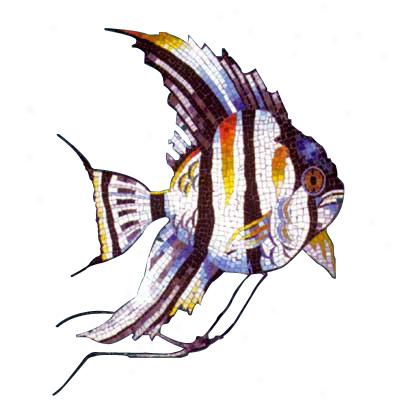 Daltile Glass Mosaic Murals Angelfish 31 X 45 Tile & Stone