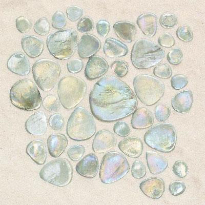 Daltile Glass Pebbles Mosaic Petra Iridescent Tjle & Stone