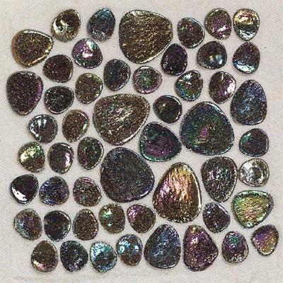 Daltile Glass Pebbles Mosaic Shell Iridescent Tile & Stone