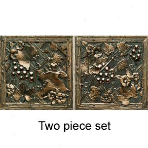 Daltile Metal Signatures Trellis Aged Bronze Deco 6  X6 Ms11 66decob1p