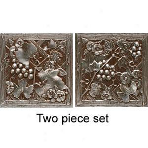 Daltile Metal Signatures Trellis Aged Iron Deco 4 X 4 Ms10 44decob1p