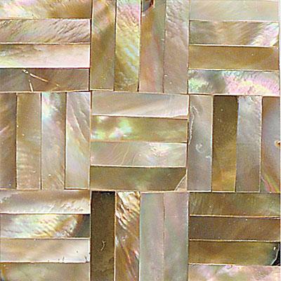 Daltilw Ocean Jewels Basketweave Brown Edge Tile & Stone