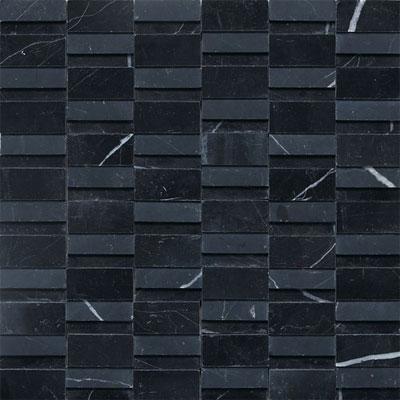 Daltile Stone A La Mod Mosaics High/low Polished And Honed - Nouveau Nero Tile & Stone