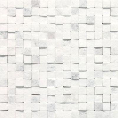 Daltile Stone A La Mod Mosaics High/low Split Face - Contempo White Tile & Stone