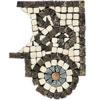 Daltile Tumbled Decorative Mosaics Marfil/emperador Scroll Corner Tjle & Stone