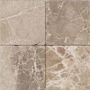 Daltile Tumbled Natural Stone 6 X 6 Emperador Instruction Tile & Stone