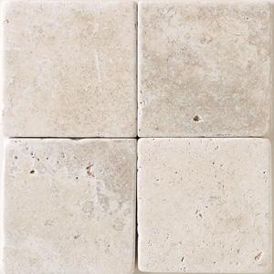 Daltile Tumbled Natural Stone 6 X 6 Baja Cream Tile & Stone