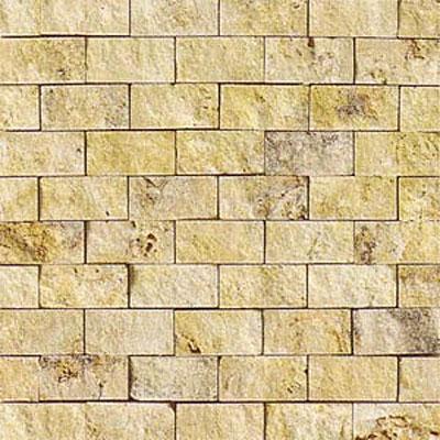 Daltipe Tumbled Natural Stone Split Face Mosaic Sienna Classico Tile & Stone