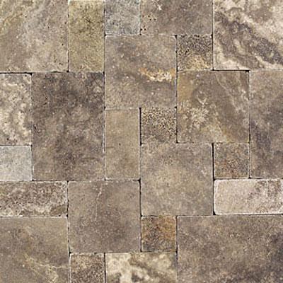 Daltile Tumbled Affectionate Stone Padedon Pattern Ances Gray Blend Tile & Stone