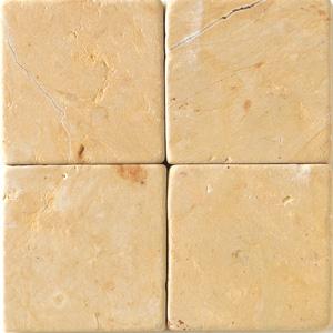 Daltile Tumbled Natural Stone 4 X 4 Champagne Gold Tile & Stone