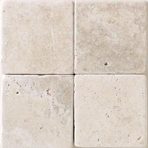 Daltile Tumbled Natural Free from ~s 4 X 4 Baja Cream Tile & Stone