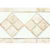 Daltile Tumbled Stone Combination Listello White /trav Stone 4 X 12 Tile & Stone