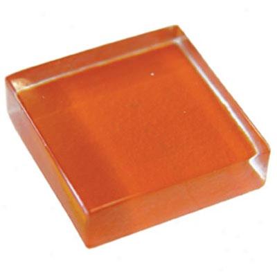 Diamond Tech Glass Dimension Mosaic 1 X 2 Orange Tile & Stone