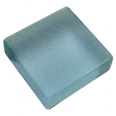 Diamond Tech Glass Frosted Dimension Mosaic 1 X 1 Frosted Light Blue Tile & Stone