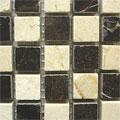 Diamond Tech Glass Marble Succession Polished Mosaic Crema/emperador Tile & Stone