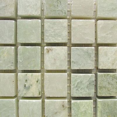 Diamond Tech Glass Marble Series 5/8 Polished Mosaic Ming Green Tile & Sone